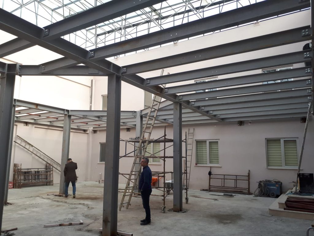 OMÜ TEKNOPARK KULUÇKA MERKEZİ ÇELİK KONSTRÜKSÜYON VE ÇATI YAPIM İŞLERİ